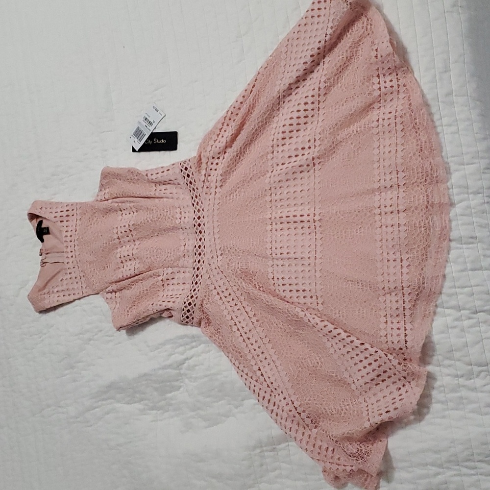 Juniors City Studio Dress, Size 1, Blush Rose